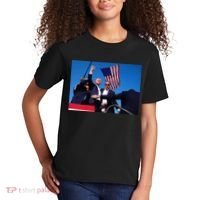 Trump 2024 Donald Trump Fist Pump Kids T-Shirt thumb 2