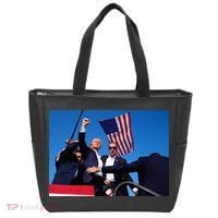 Trump 2024 Donald Trump Fist Pump Tote Bag thumb 0