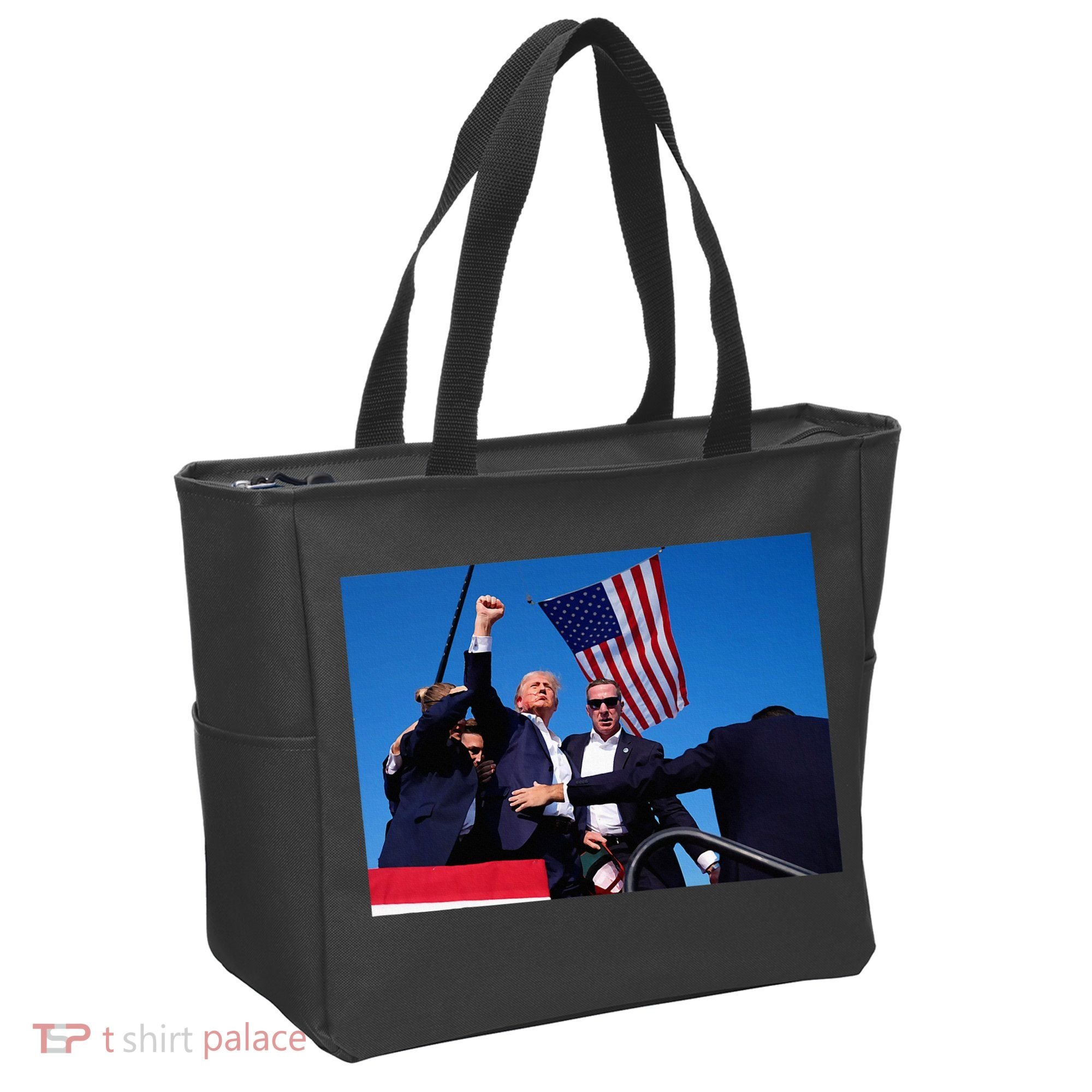 Trump 2024 Donald Trump Fist Pump Tote Bag