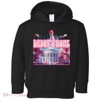 Trump 2024 Daddys Home Pink Classic Toddler Hoodie thumb 0
