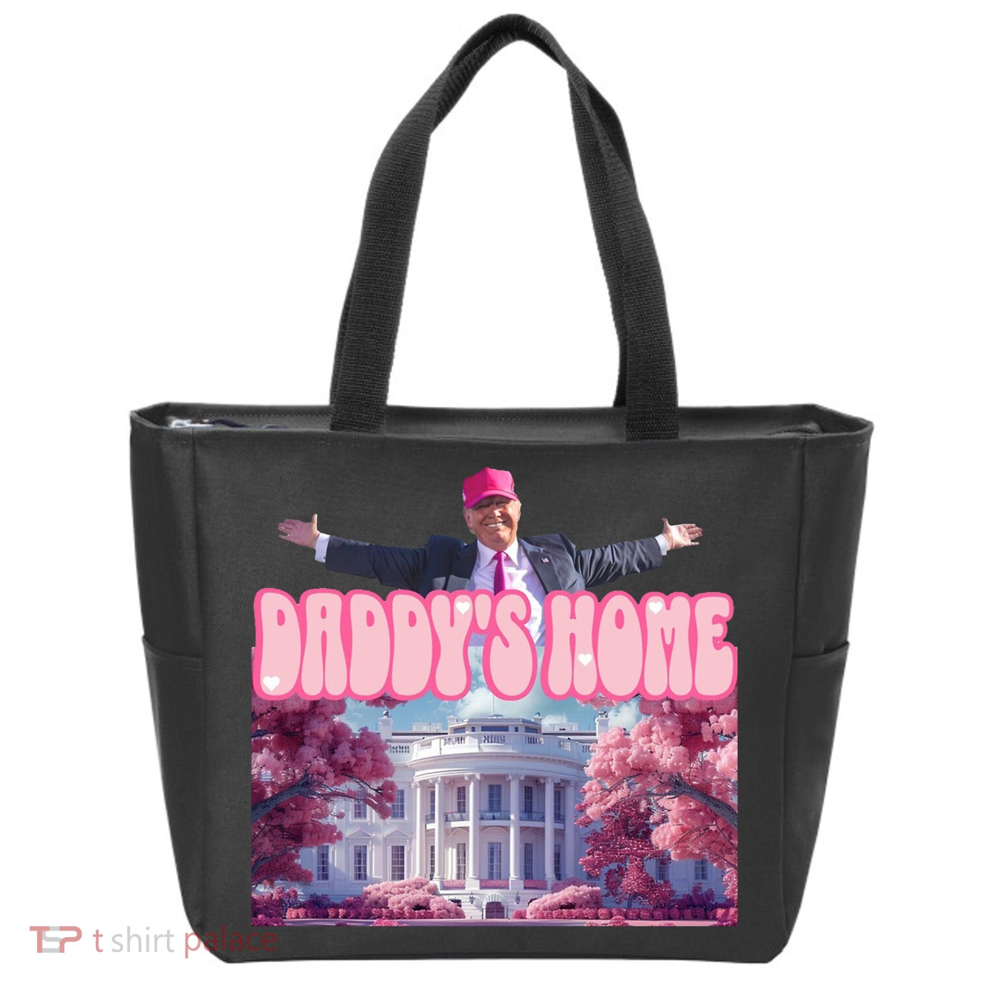 Trump 2024 Daddys Home Pink Classic Tote Bag