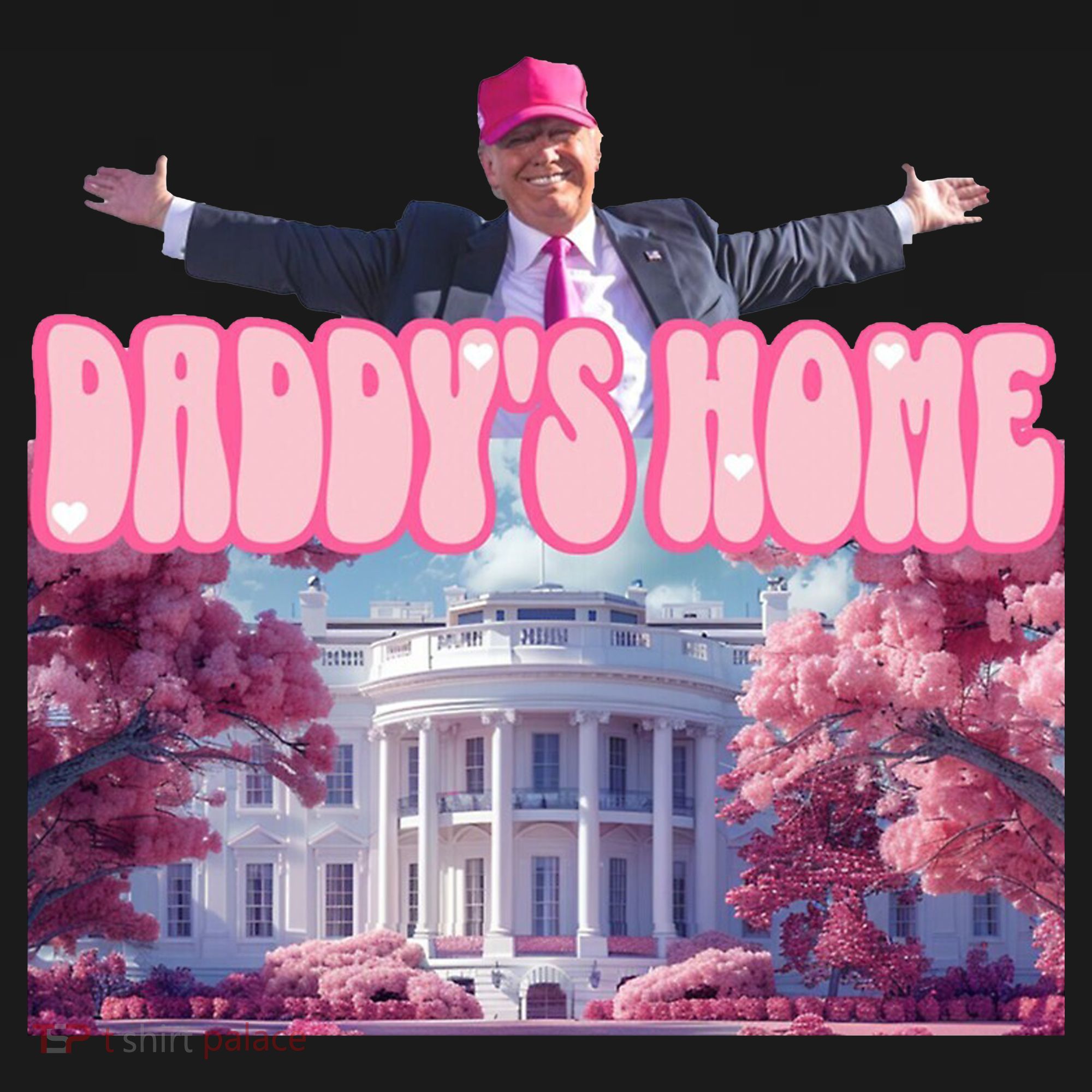 Trump 2024 Daddys Home Pink Classic Tote Bag
