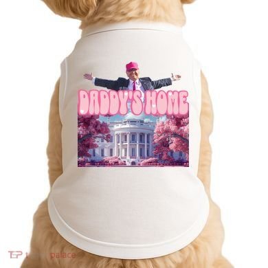Trump 2024 Daddys Home Pink Classic Doggie Tank