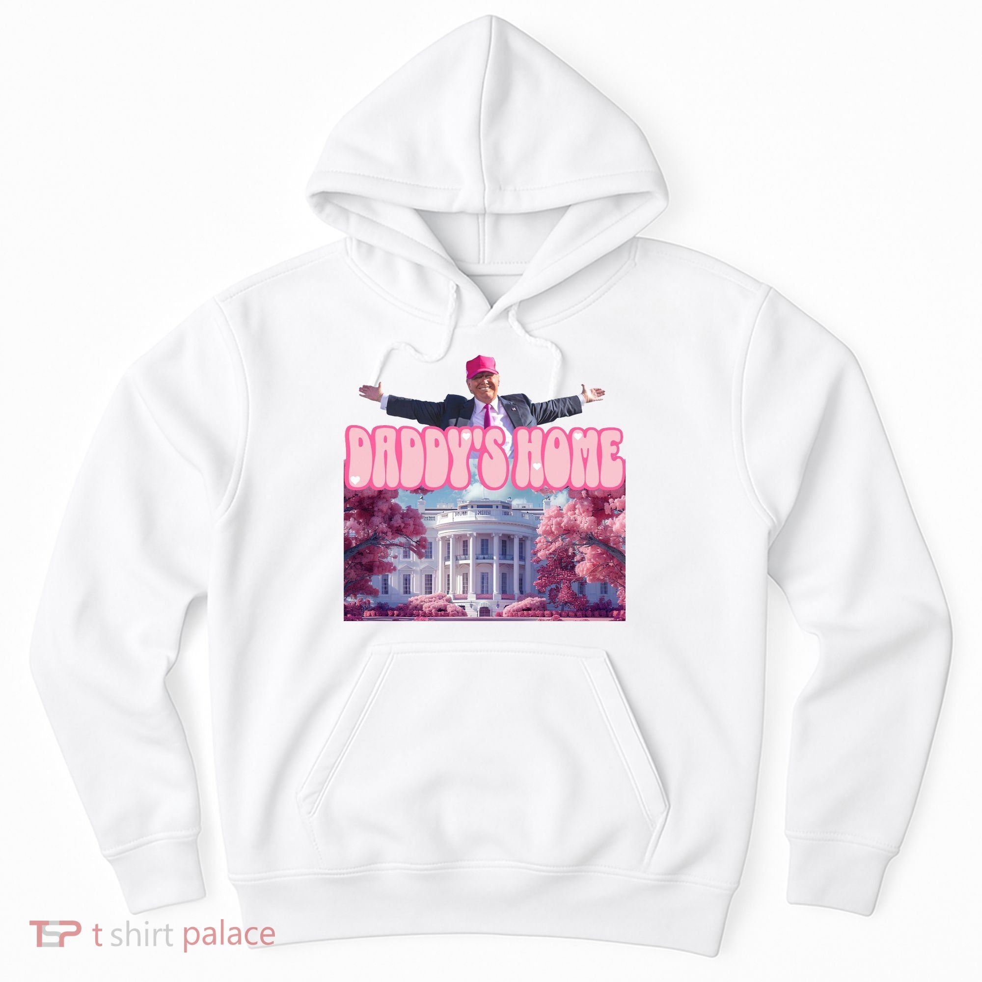Trump 2024 Daddys Home Pink Classic Hoodie