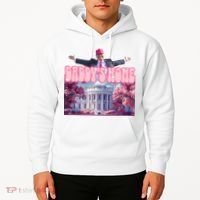 Trump 2024 Daddys Home Pink Classic Hoodie thumb 2