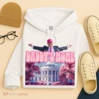 Trump 2024 Daddys Home Pink Classic Hoodie thumb 4