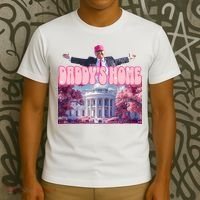 Trump 2024 Daddys Home Pink Classic T-Shirt thumb 3