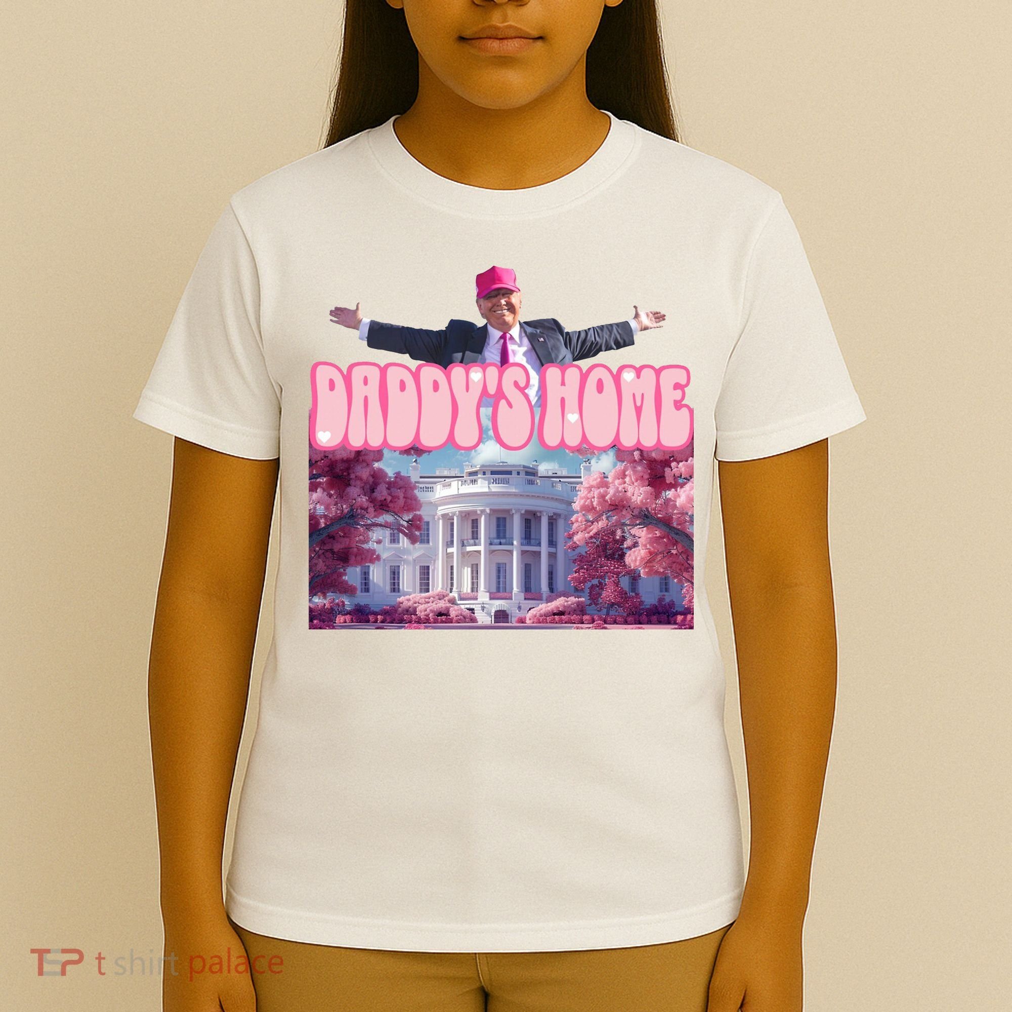 Trump 2024 Daddys Home Pink Classic T-Shirt