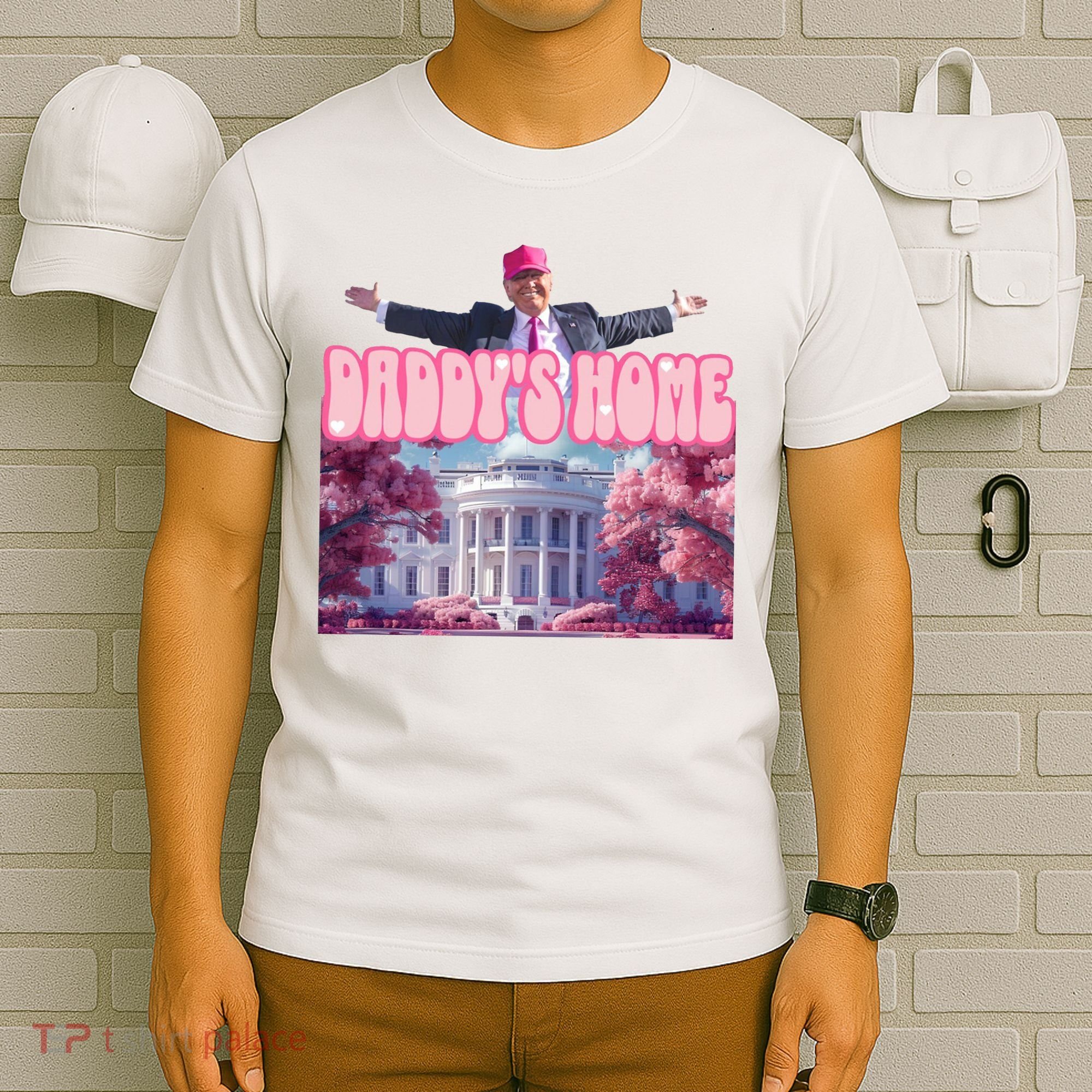 Trump 2024 Daddys Home Pink Classic T-Shirt