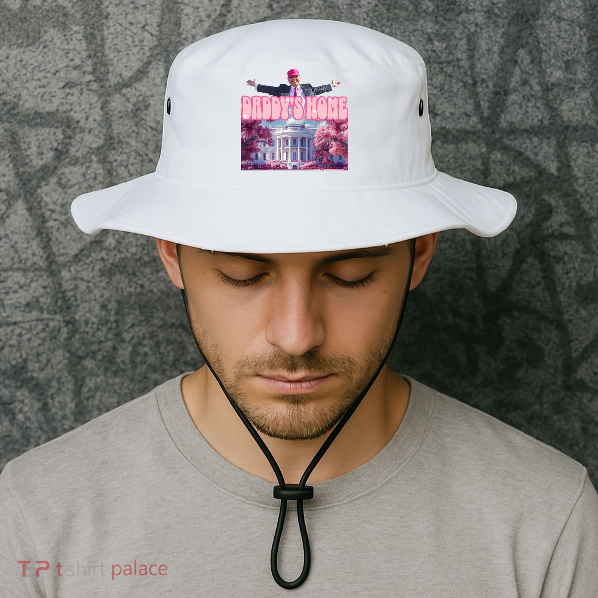 Trump 2024 Daddys Home Pink Classic Bucket Hat