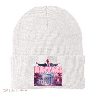 Trump 2024 Daddys Home Pink Classic Beanie