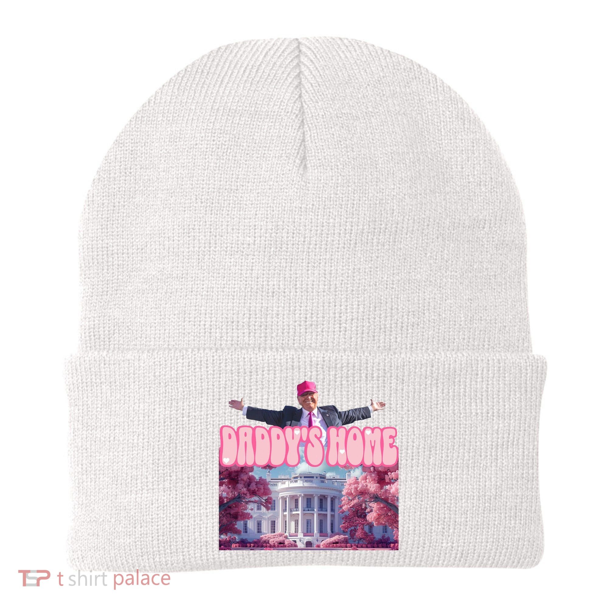 Trump 2024 Daddys Home Pink Classic Beanie