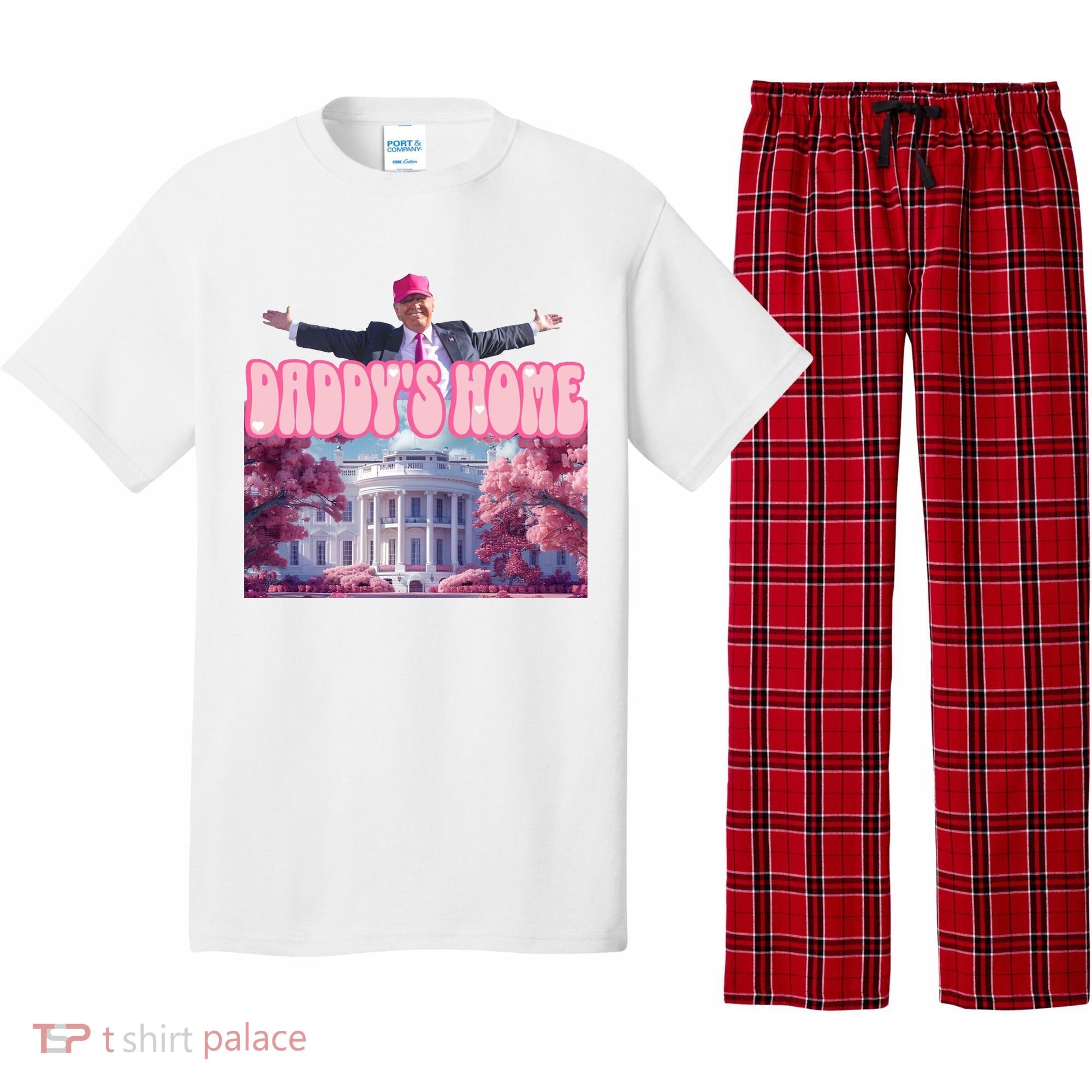 Trump 2024 Daddys Home Pink Classic Pajama Set