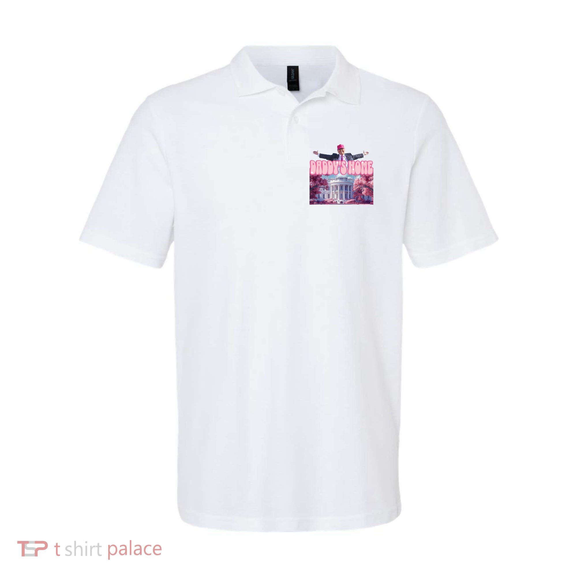 Trump 2024 Daddys Home Pink Classic Polo