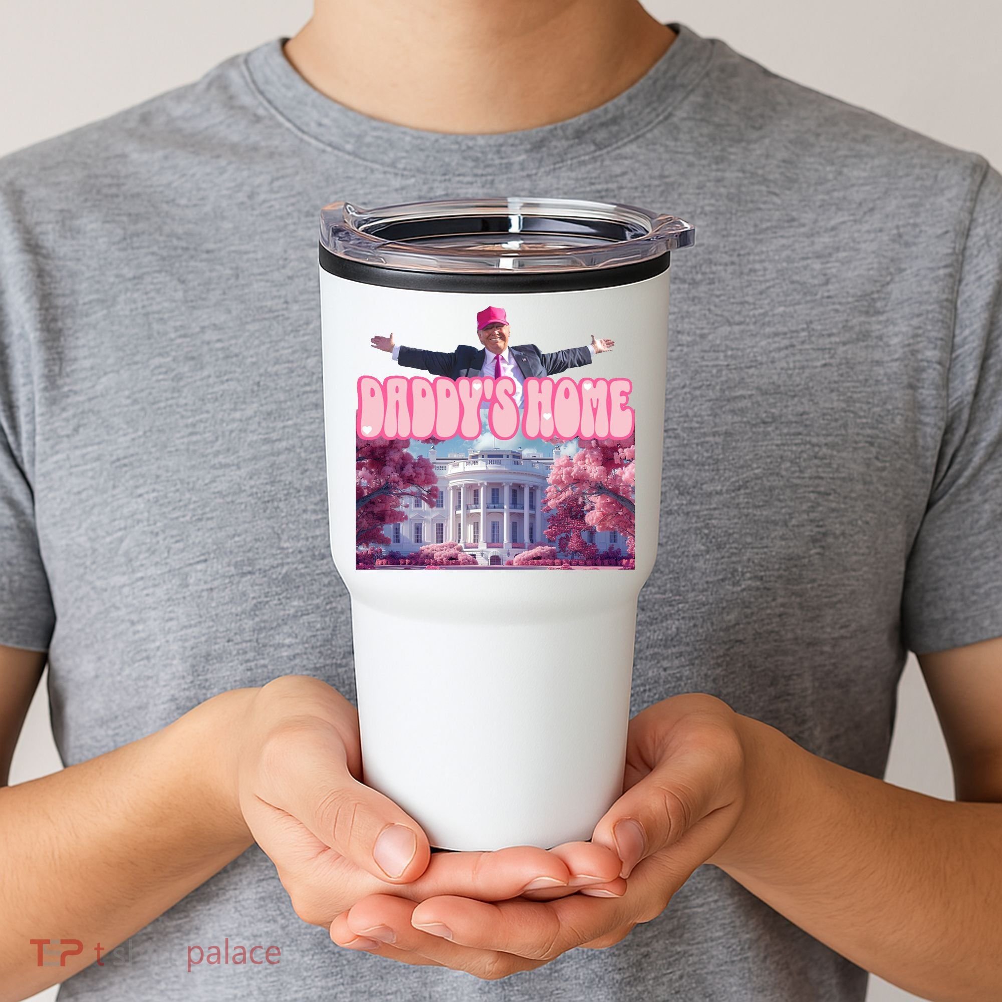 Trump 2024 Daddys Home Pink Classic Tumbler