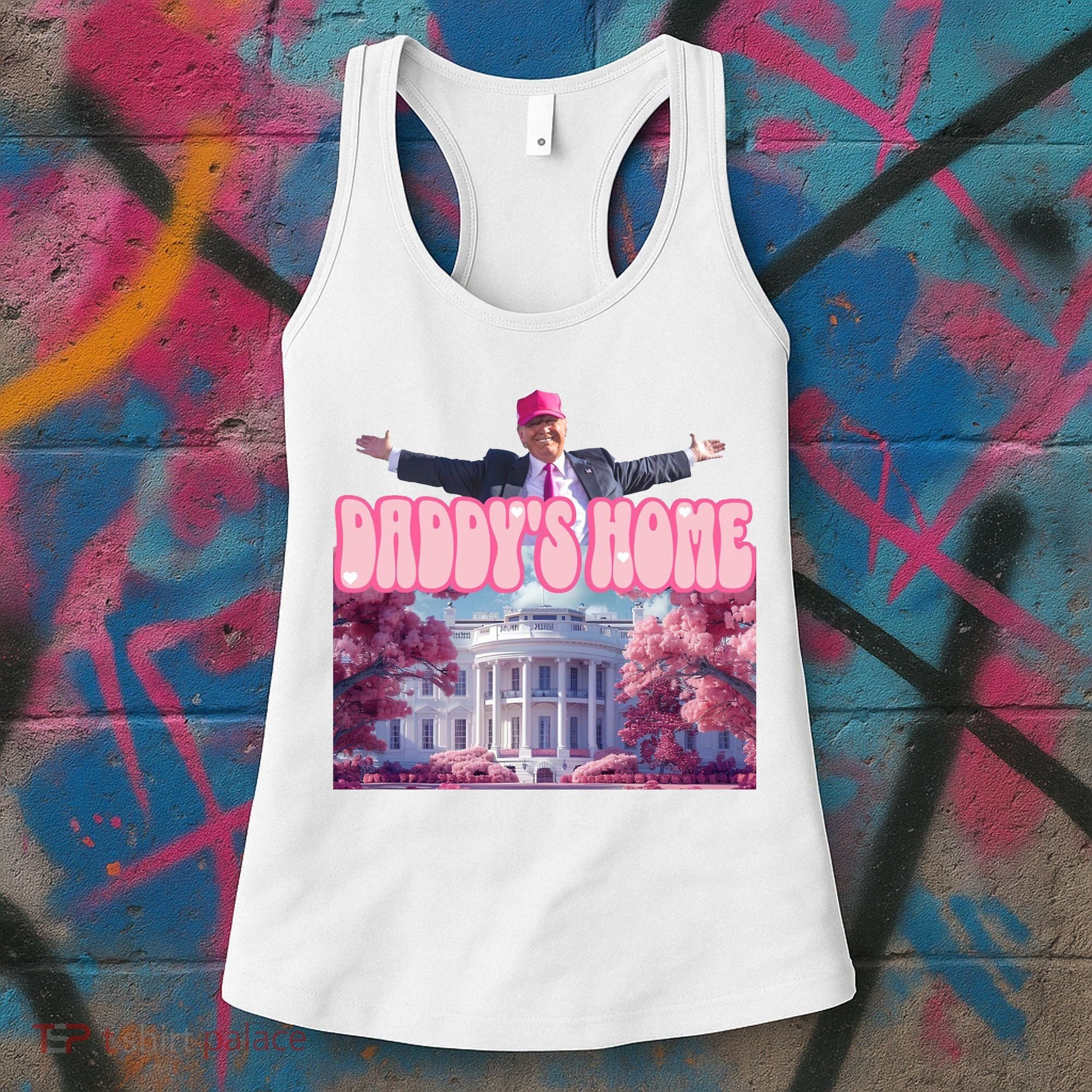 Trump 2024 Daddys Home Pink Classic Women's Tank Top