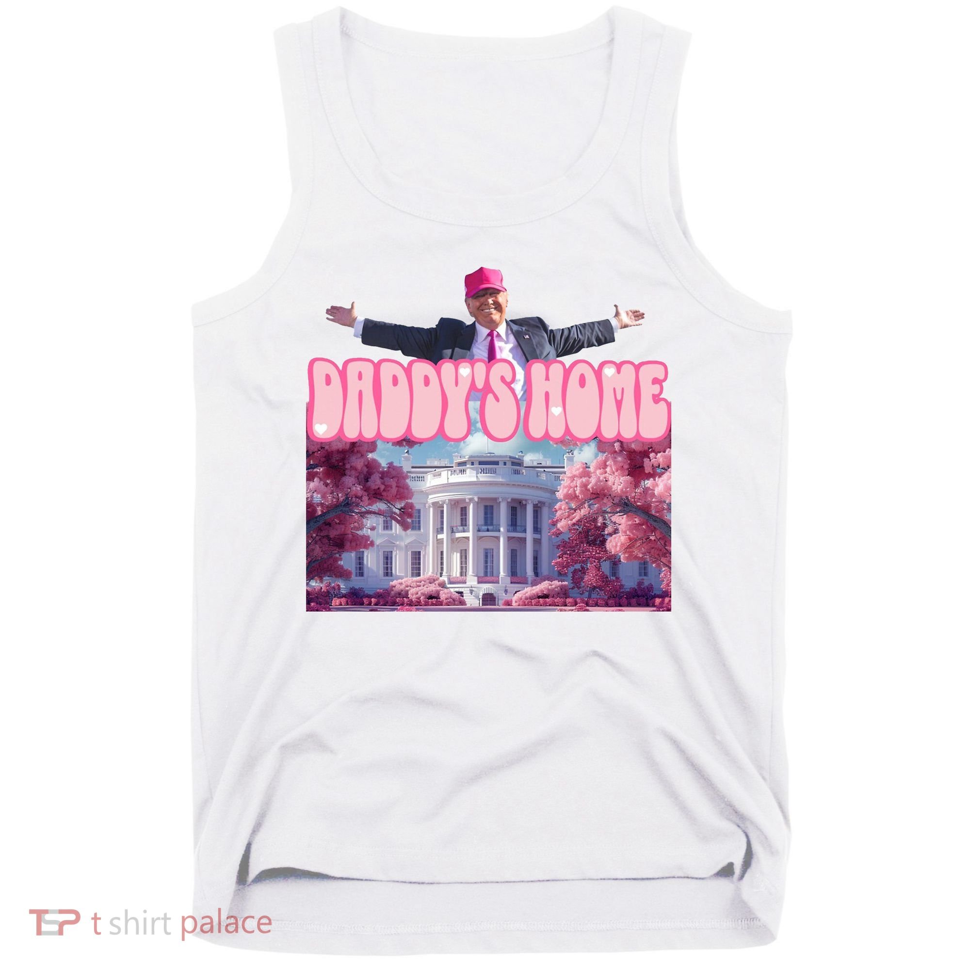 Trump 2024 Daddys Home Pink Classic Tank Top