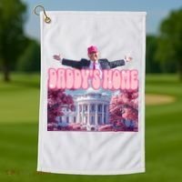 Trump 2024 Daddys Home Pink Classic Golf Towel thumb 1