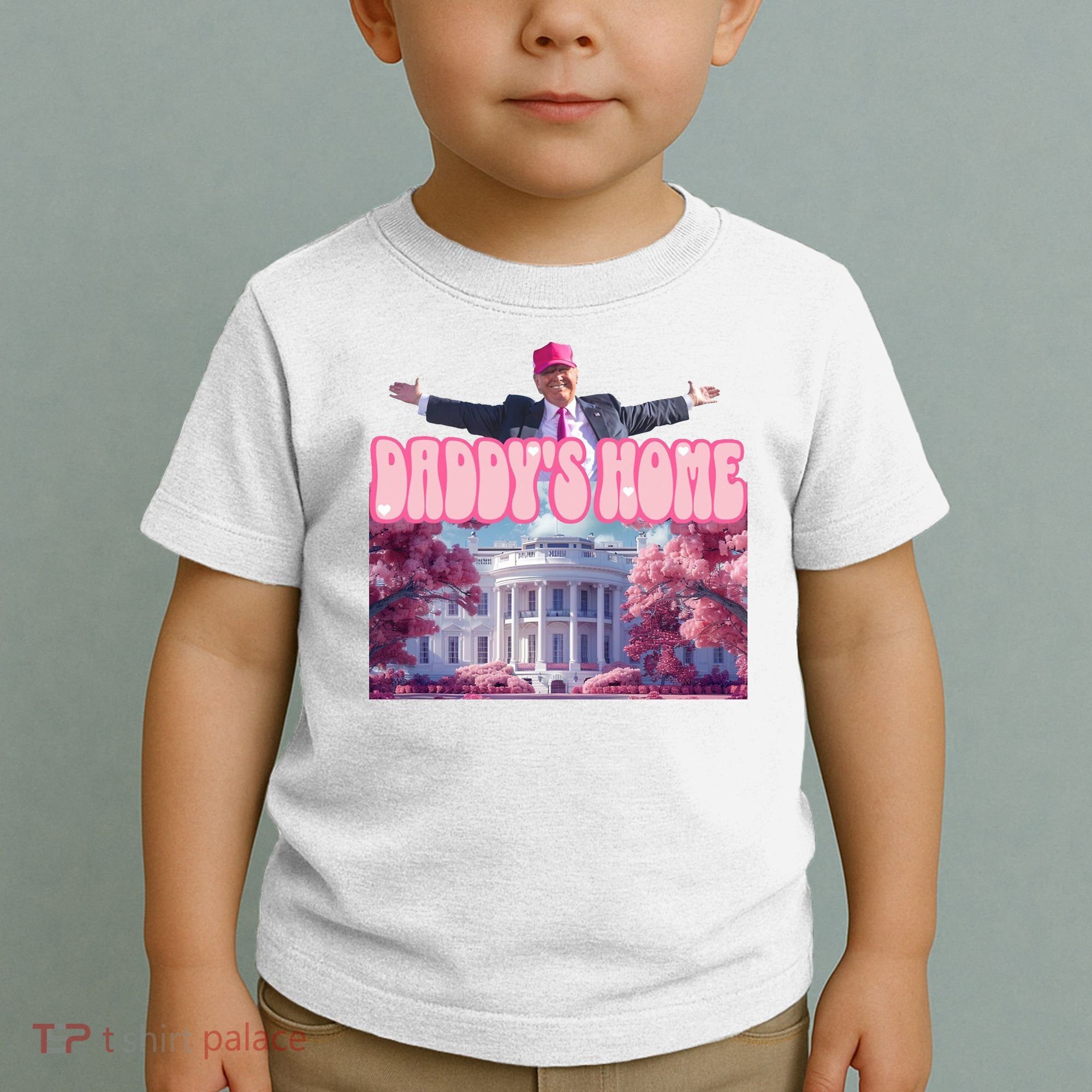 Trump 2024 Daddys Home Pink Classic Toddler T-Shirt