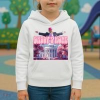 Trump 2024 Daddys Home Pink Classic Kids Hoodie thumb 3