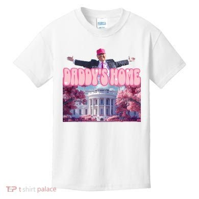 Trump 2024 Daddys Home Pink Classic Kids T-Shirt