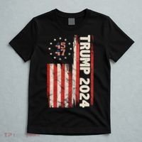 Trump 2024 Election 45 47 Vintage American Flag T-Shirt thumb 5