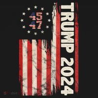 Trump 2024 Election 45 47 Vintage American Flag T-Shirt thumb 7