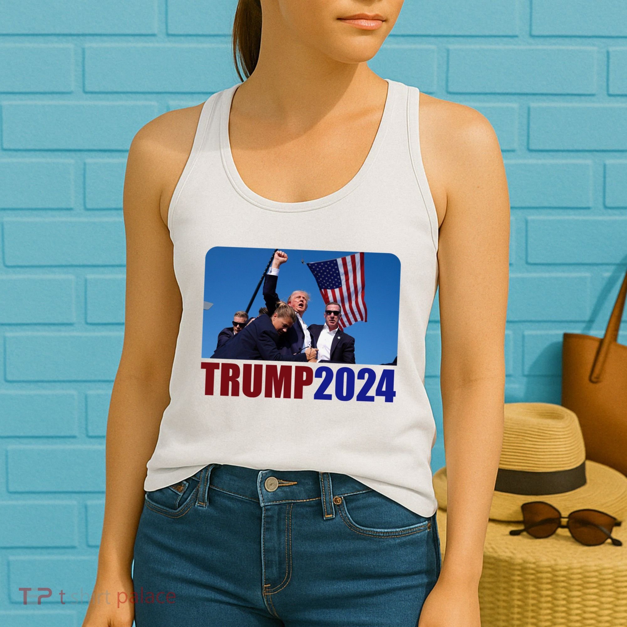 Trump 20247 Election Pennsylvania Rally Shooting Women's Tank Top