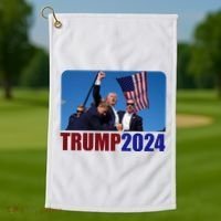 Trump 20247 Election Pennsylvania Rally Shooting Golf Towel thumb 1