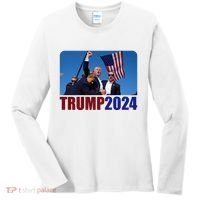 Trump 20247 Election Pennsylvania Rally Shooting Women's Long Sleeve Shirt thumb 0