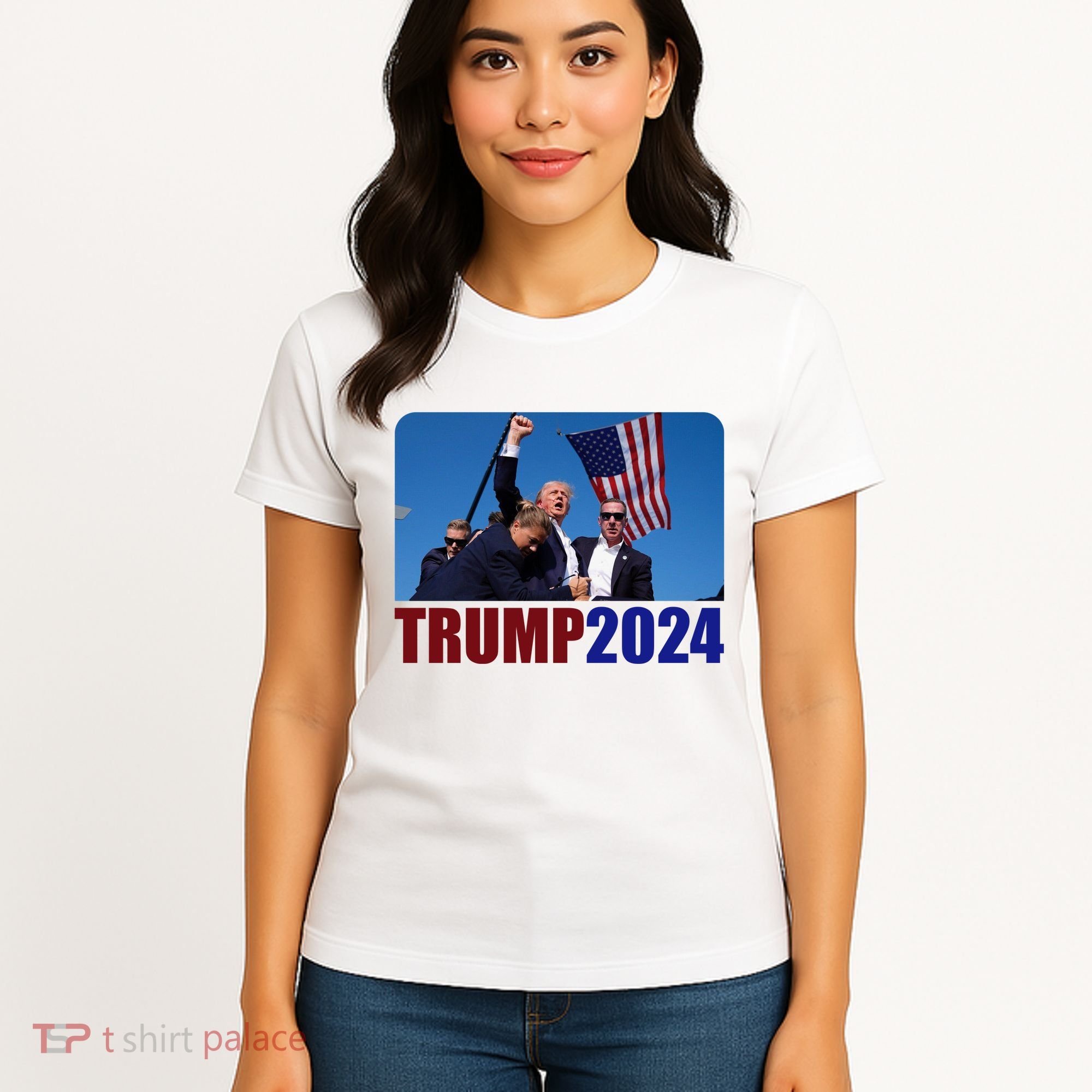 Trump 20247 Election Pennsylvania Rally Shooting Women's T-Shirt