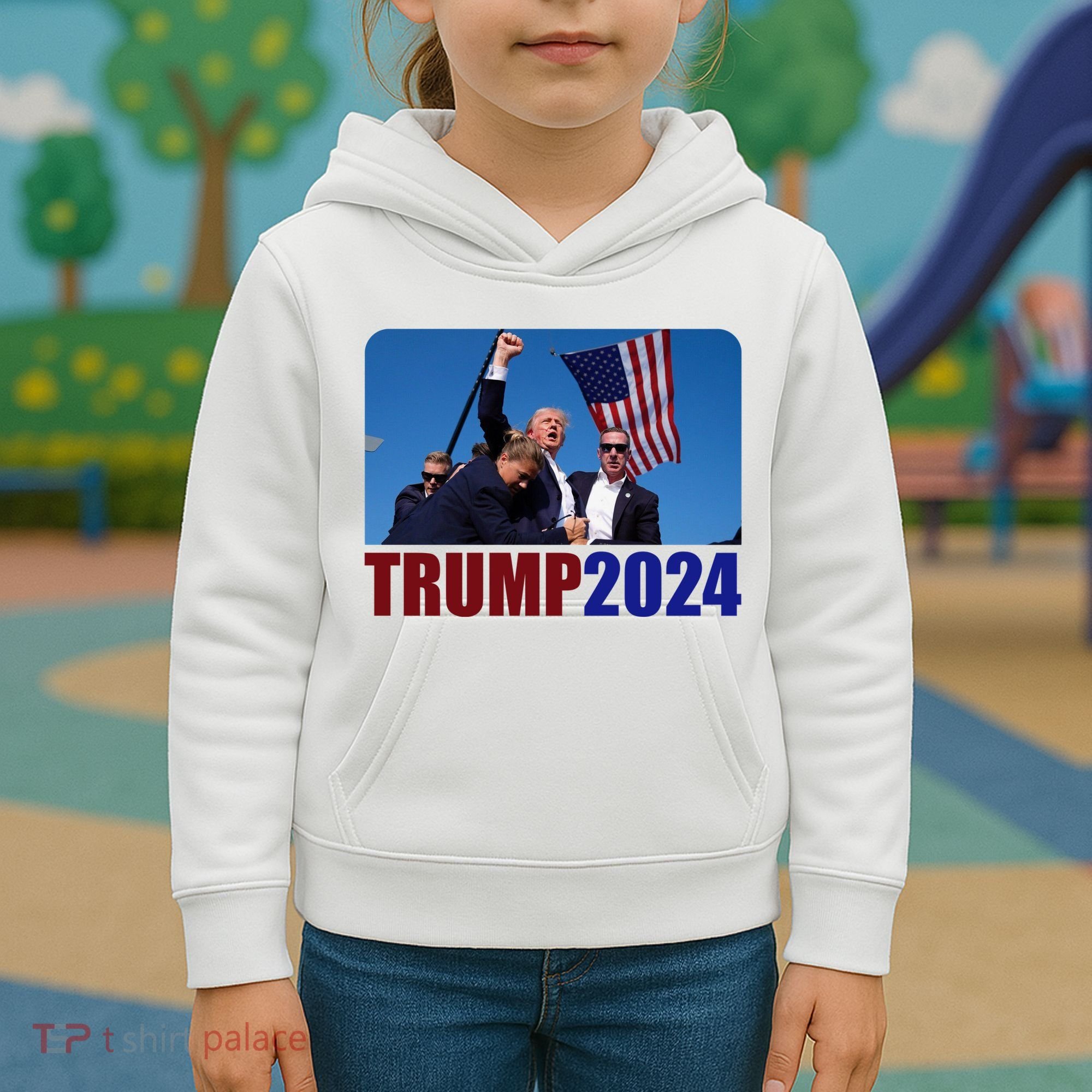 Trump 20247 Election Pennsylvania Rally Shooting Kids Hoodie