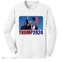Trump 20247 Election Pennsylvania Rally Shooting Kids Long Sleeve Shirt thumb 0