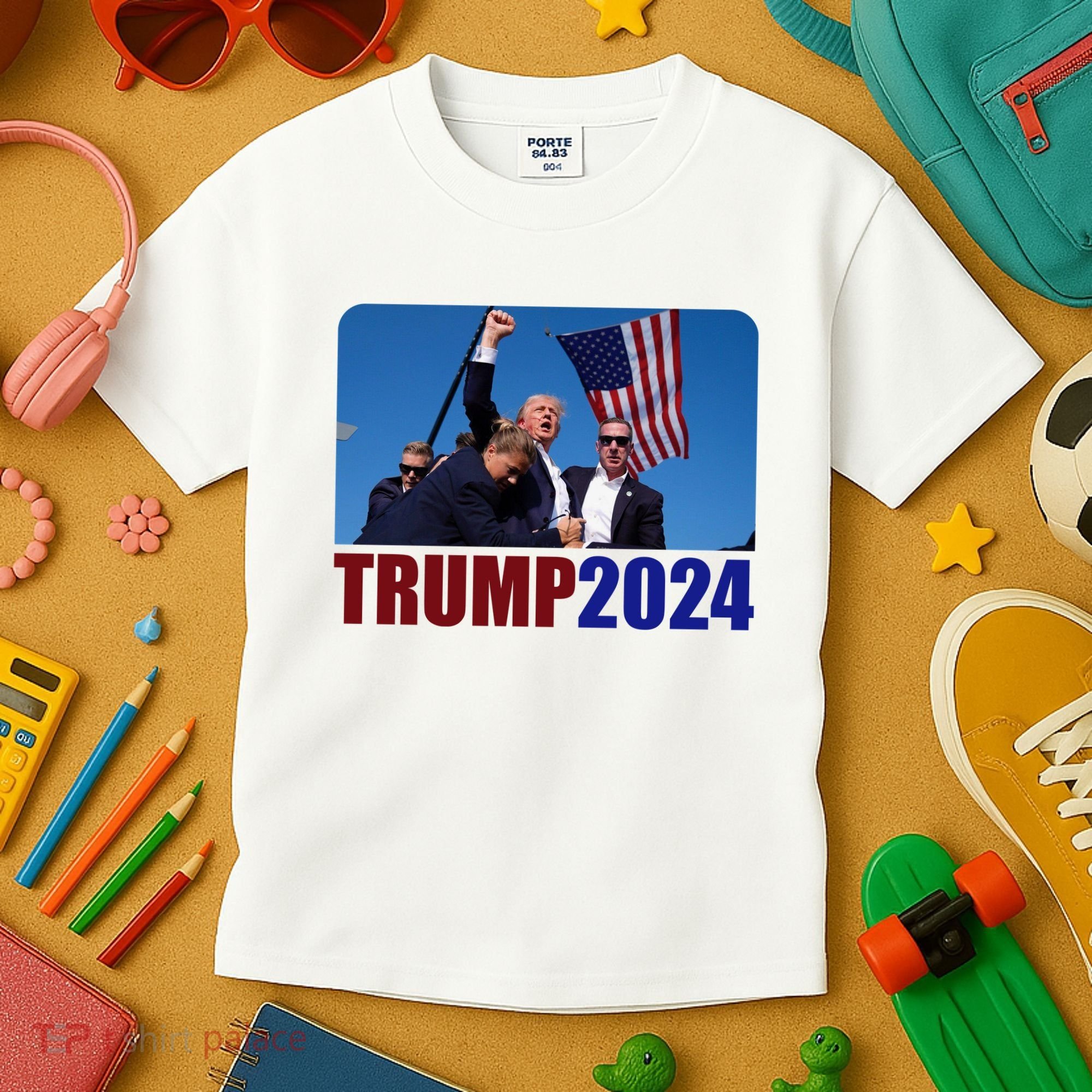 Trump 20247 Election Pennsylvania Rally Shooting Kids T-Shirt