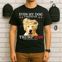 Trump 2024 Even My Dog Is Waiting For Trump 2024 T-Shirt thumb 6