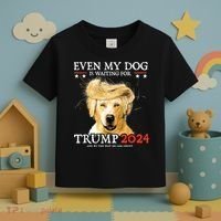 Trump 2024 Even My Dog Is Waiting For Trump 2024 Toddler T-Shirt thumb 3