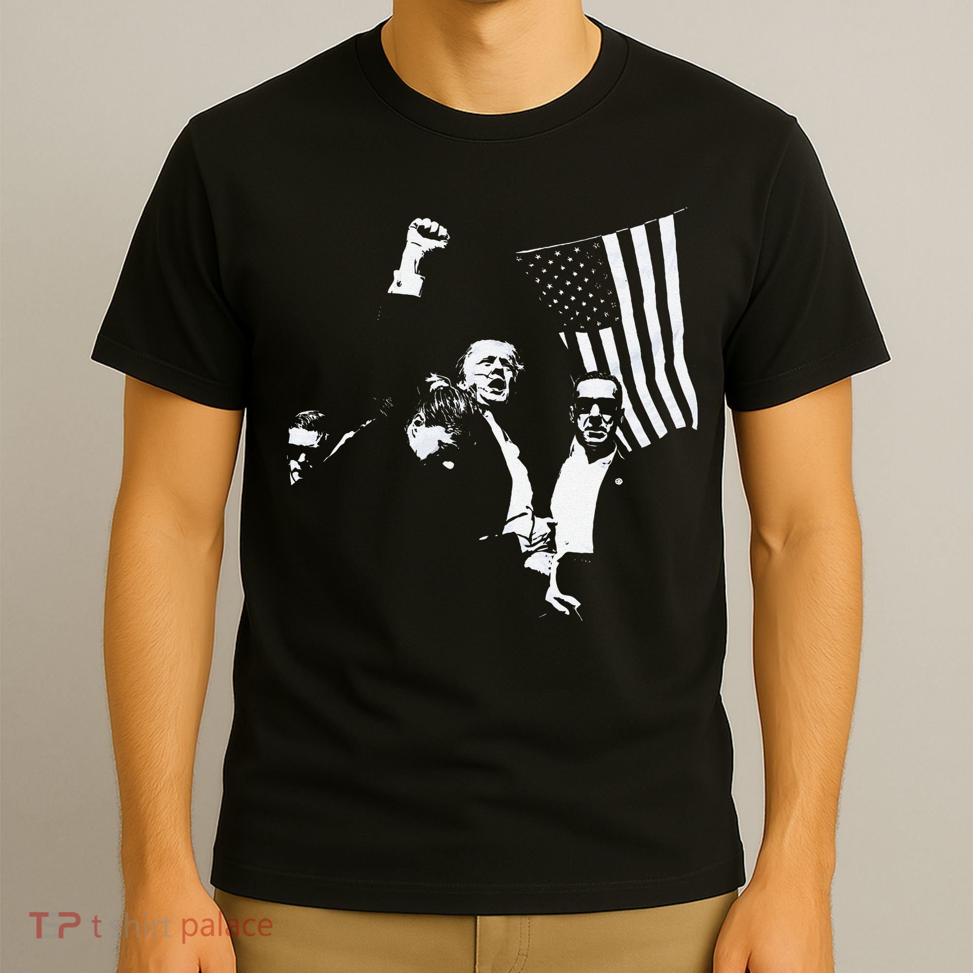Trump 2024 Fear Not American Hero Fight Fight Fight Maga Gift T-Shirt