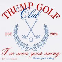 Trump 2024 Funny Golf Club IVe Seen Your Swing Political Women's Hoodie thumb 2
