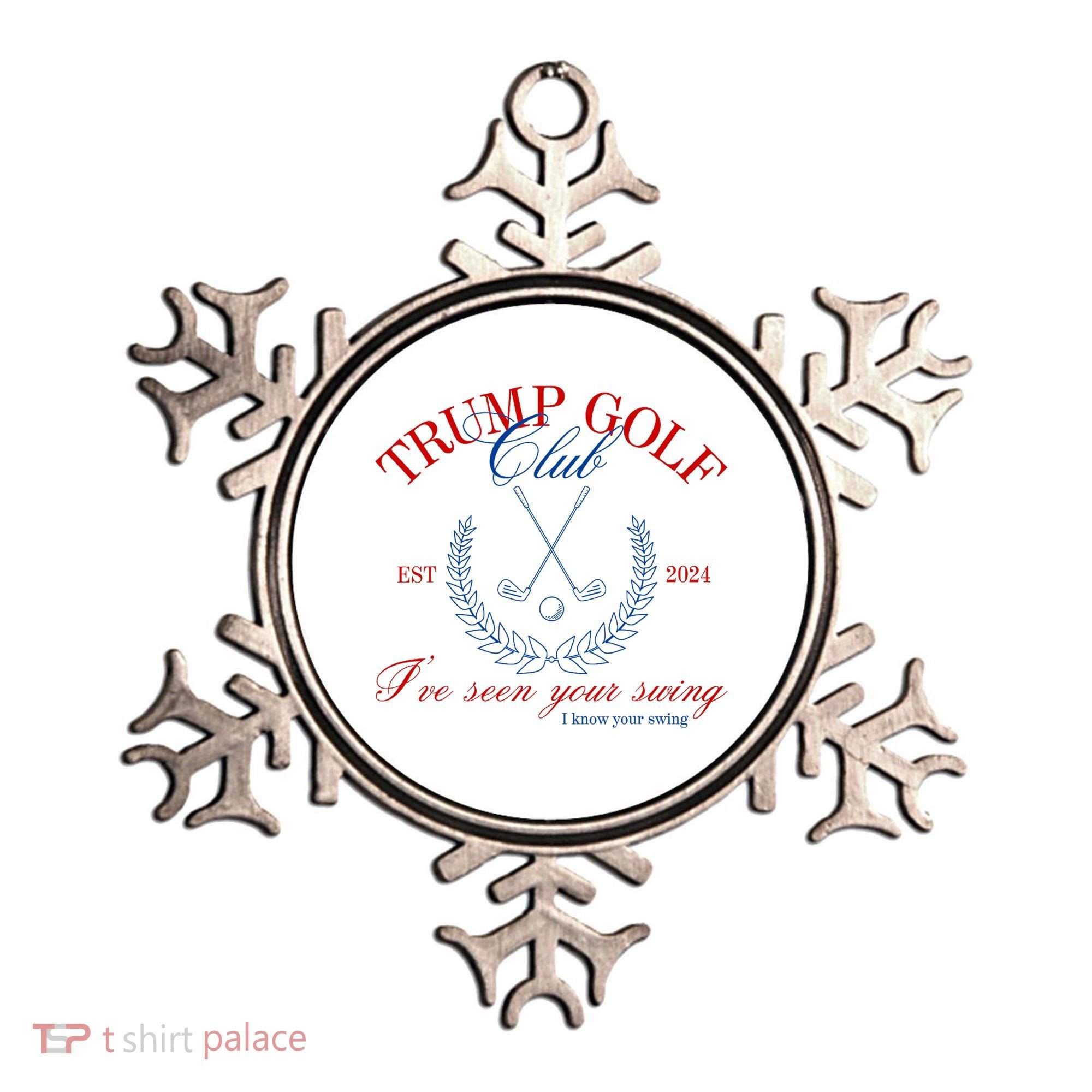 Trump 2024 Funny Golf Club IVe Seen Your Swing Political Ornament