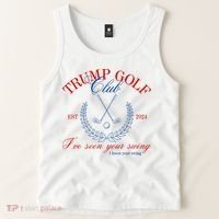 Trump 2024 Funny Golf Club IVe Seen Your Swing Political Tank Top thumb 2