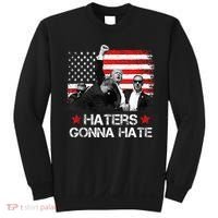 Trump 2024 Flag Haters Gonna Hate Pennsylvania Rally Trump Sweatshirt thumb 0