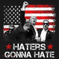 Trump 2024 Flag Haters Gonna Hate Pennsylvania Rally Trump Ornament thumb 1