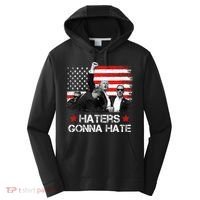 Trump 2024 Flag Haters Gonna Hate Pennsylvania Rally Trump Performance Fleece Hoodie thumb 0