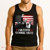 Trump 2024 Flag Haters Gonna Hate Pennsylvania Rally Trump Tank Top thumb 3