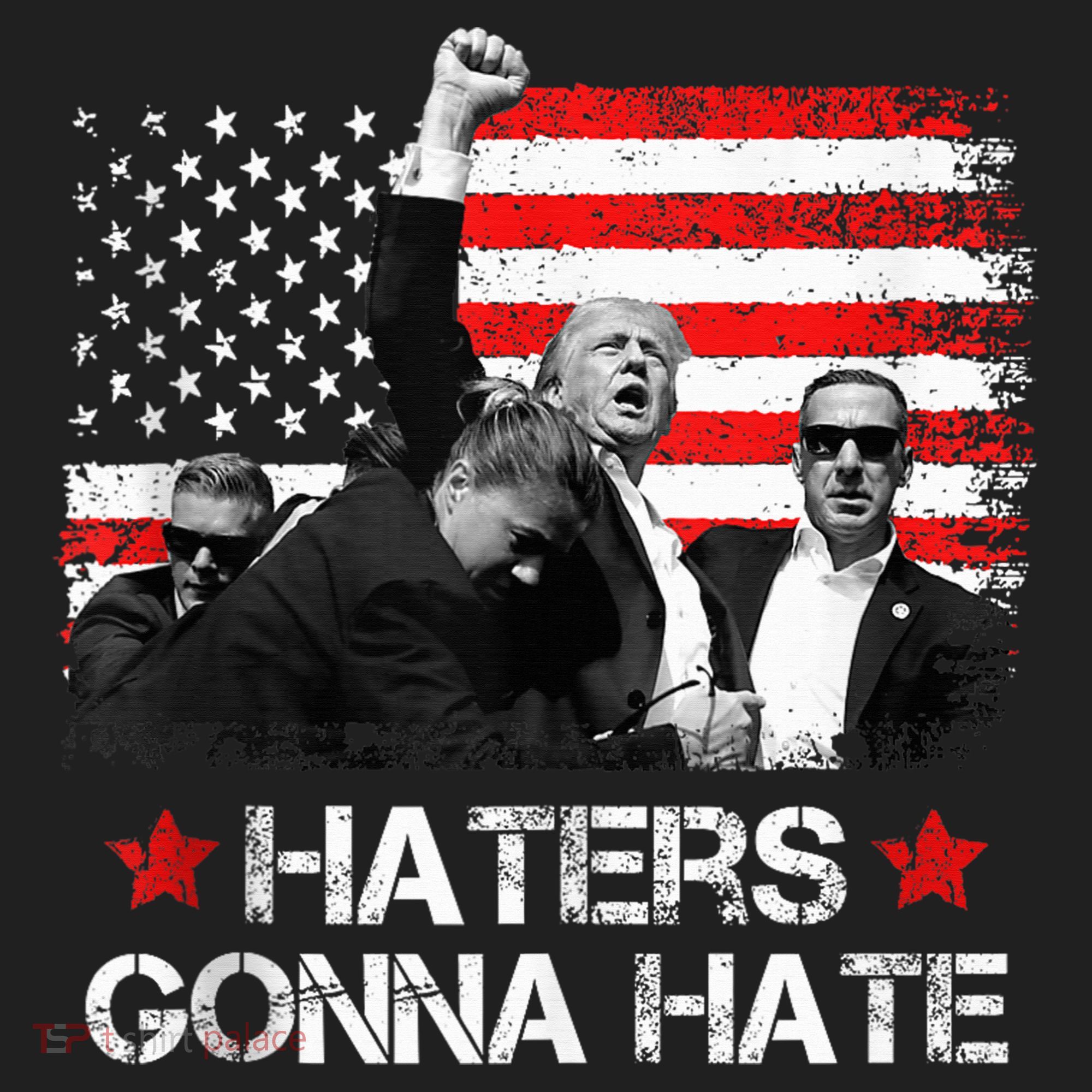 Trump 2024 Flag Haters Gonna Hate Pennsylvania Rally Trump Golf Towel