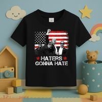 Trump 2024 Flag Haters Gonna Hate Pennsylvania Rally Trump Toddler T-Shirt thumb 3
