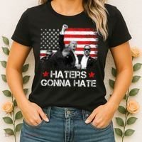 Trump 2024 Flag Haters Gonna Hate Pennsylvania Rally Trump Women's T-Shirt thumb 2