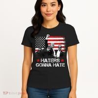 Trump 2024 Flag Haters Gonna Hate Pennsylvania Rally Trump Women's T-Shirt thumb 4