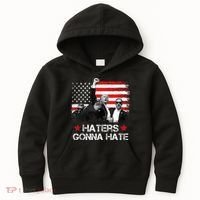 Trump 2024 Flag Haters Gonna Hate Pennsylvania Rally Trump Kids Hoodie thumb 0