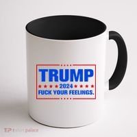 Trump 2024 Fuck Your Feelings Coffee Mug thumb 1